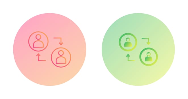Connected Profiles Vector Icon