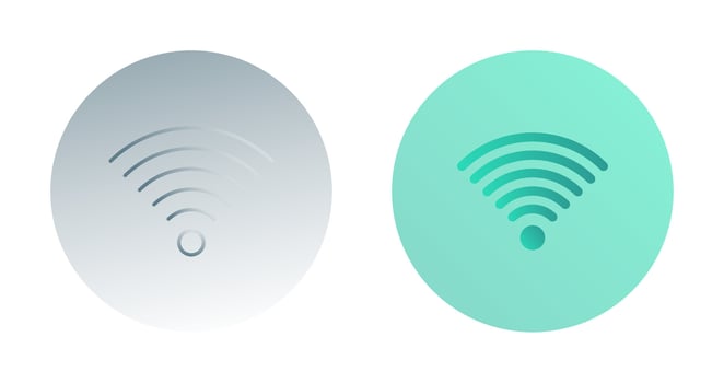 Signal on User Vector Icon