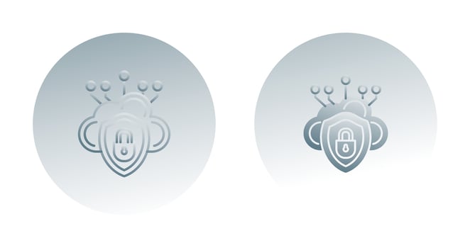 Cloud Security Vector Icon