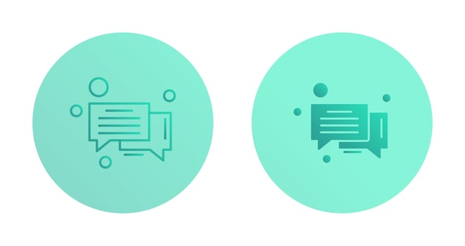 Message Bubble Vector Icon