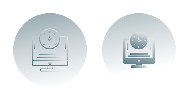 Online Time Vector Icon