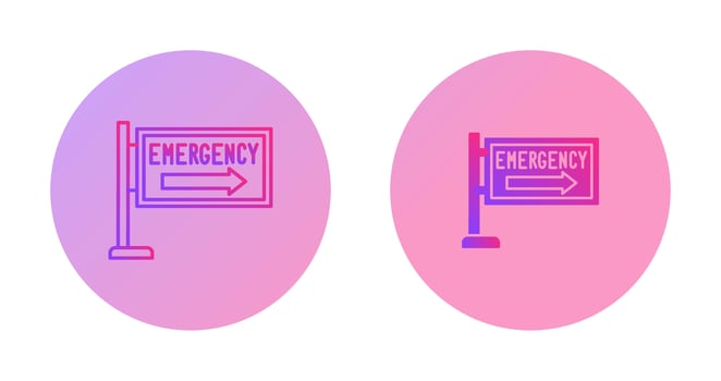Emergency Sign Vector Icon