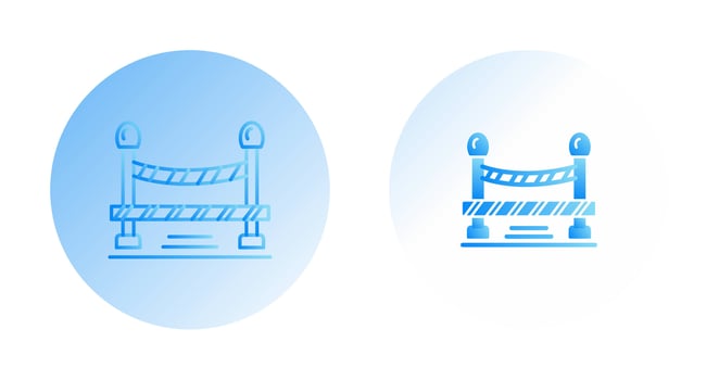 Do Not Cross Line Vector Icon