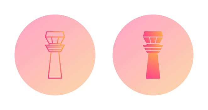 Control Tower Vector Icon