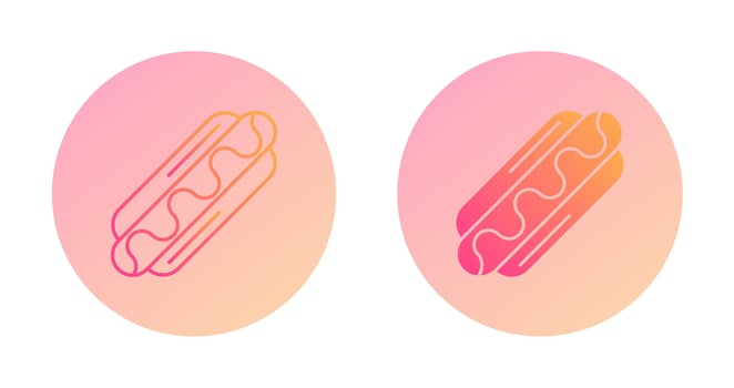 Hotdog Vector Icon
