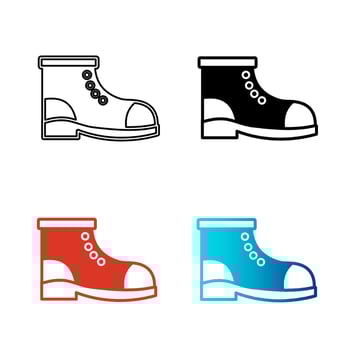 Abstract Boot Silhouette Illustration vector
