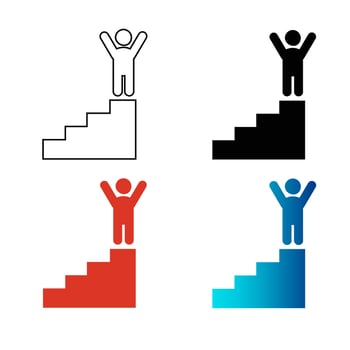 Abstract Career Silhouette Illustration vector