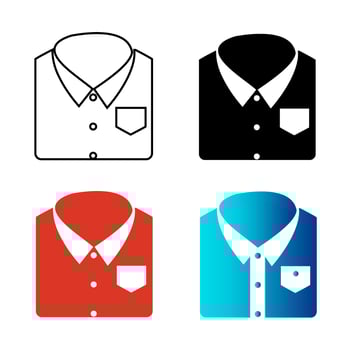 Abstract Folded Man Shirt Silhouette Illustration vector