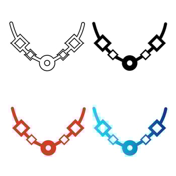 Abstract Jewelery Silhouette Illustration vector