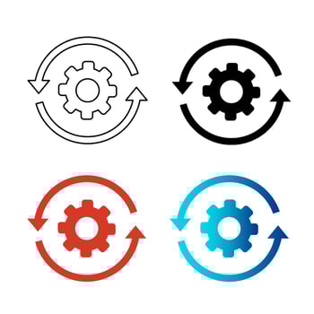 Abstract Operations Silhouette Illustration vector