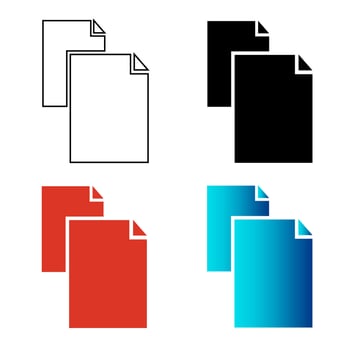 Abstract Paper Silhouette Illustration vector