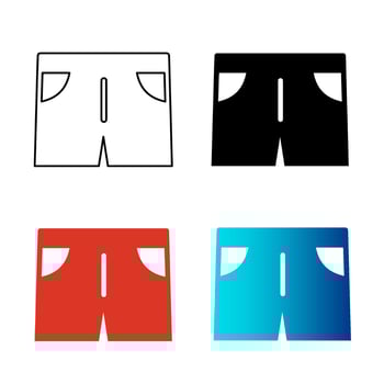 Abstract Shorts Silhouette Illustration vector