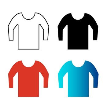 Abstract Winter Sweater Silhouette Illustration vector