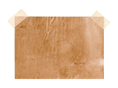 Old paper with tape copy space png