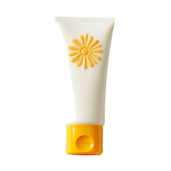sunscreen or sunblock cream tube isolated on transparent background png