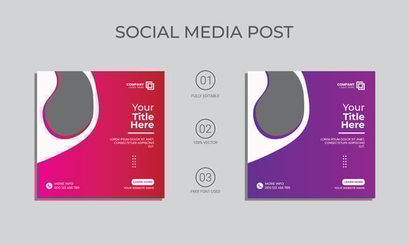 fashion sale social media post design. vector special offer social media template.