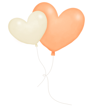 heart balloons, valentine, party png