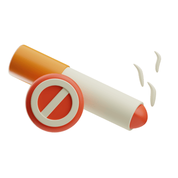 Cinema no smoking illustration 3d png