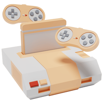 3d stylish videogame console with high quality render png