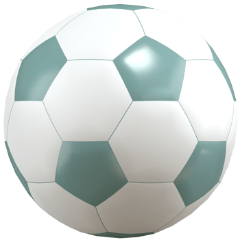 3d illustration of football with high quality render png