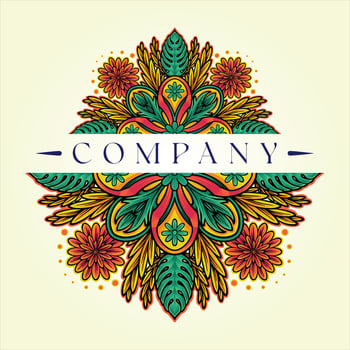 Mandala tropical leaves perfect harmony vector illustrations for your work logo, merchandise t-shirt, stickers and label designs, poster, greeting cards advertising business company