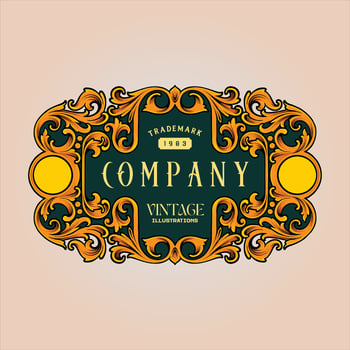 Retro style badge with vintage engraved pattern vector illustrations for your work logo, merchandise t-shirt, stickers and label designs, poster, greeting cards advertising business company