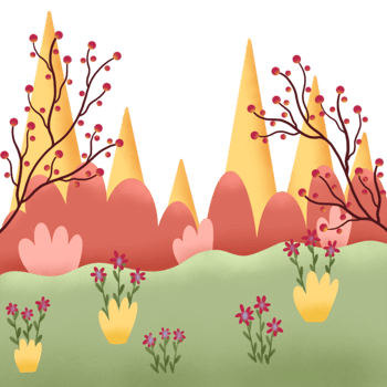 beautiful landscape illustration png