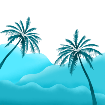 Beautiful landscape illustration png