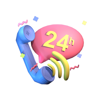 3D call center icon rendered isolated on the transparent background png