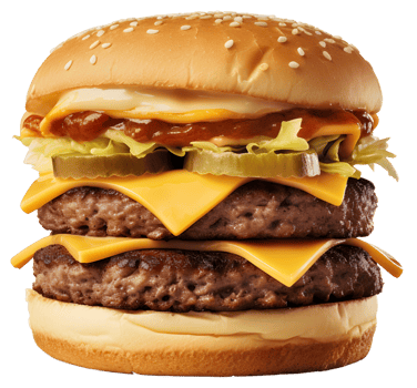 big classic beef meat cheese burger, png