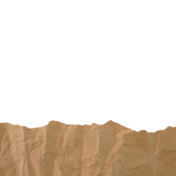 Down Ripped Crumpled Brown Paper png