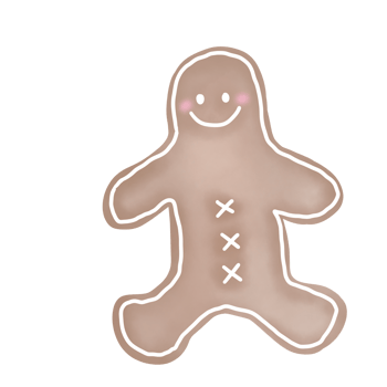 Gingerbread Sweet sugar cookies Christmas theme png
