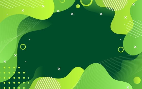 Abstract green wave background vector