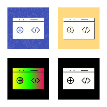 Unique Clean Code Vector Icon