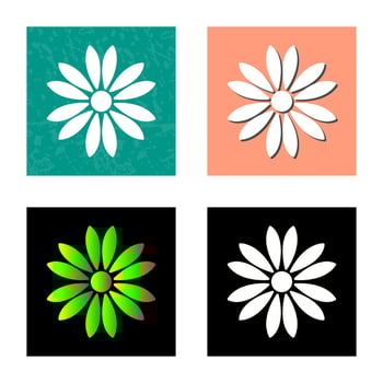 Unique Flower Vector Icon
