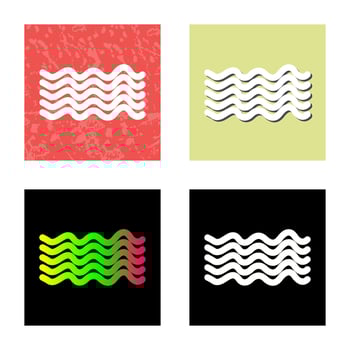 Magnetic Waves Vector Icon