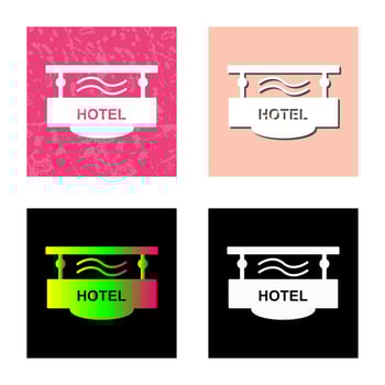 Hotel Sign Vector Icon