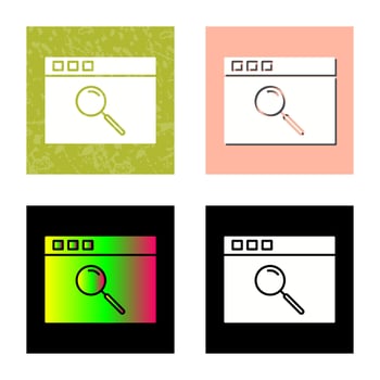 Unique Browser Vector Icon