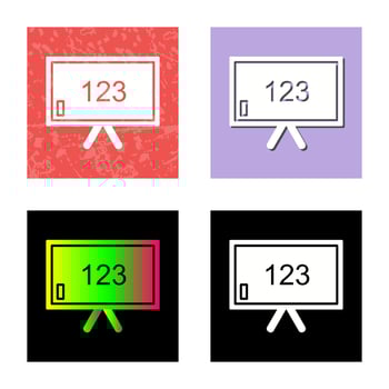 Unique Classroom Board Vector Icon