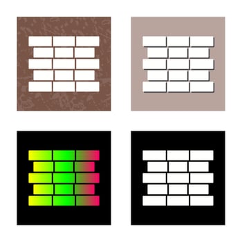 Unique Bricks Vector Icon