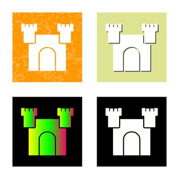 Unique Castle Vector Icon