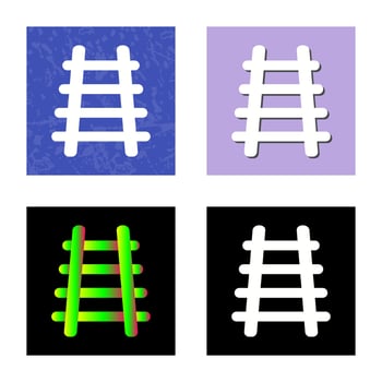 Train Tracks Vector Icon