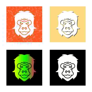 Gorilla Vector Icon