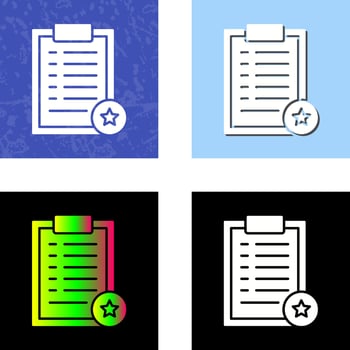 Favourite List Vector Icon