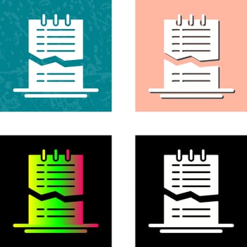 Corrupted List Vector Icon