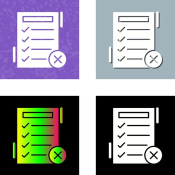 Fake List Vector Icon