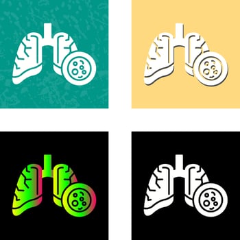Lung Cancer Vector Icon