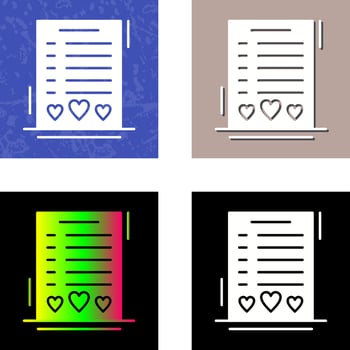 Wishlist Vector Icon