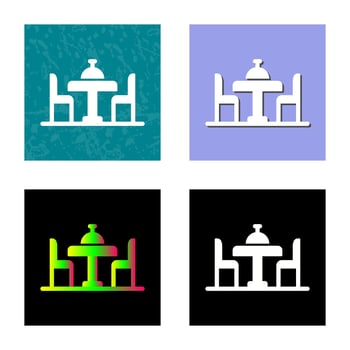 Dinning Table Vector Icon