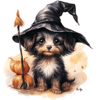 Cute Dog Costumes for Halloween costume. Illustration png